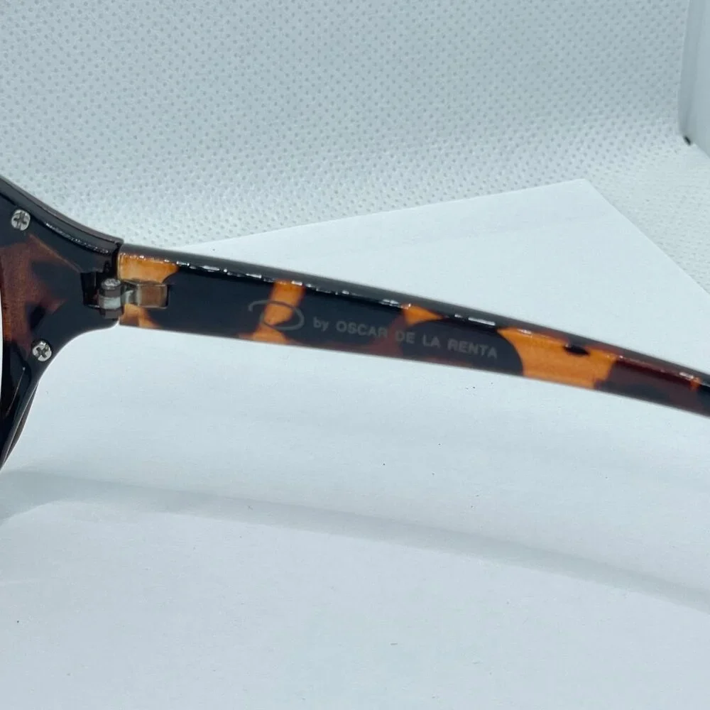 Oscar de la Renta‎ Oversized Brown Tortoise Shell Sunglasses OS